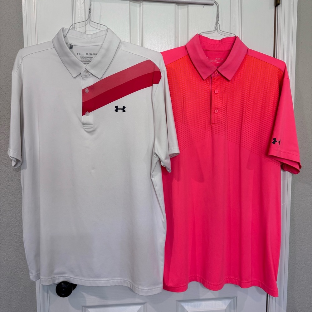 3 Under Armour Men's Polo Shirts XL